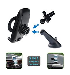 SAU-22 SUPPORTO AUTO UNIVERSALE 2 IN 1