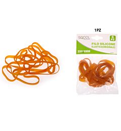 FILO SILICONE ELASTICO(ORIGINALE) 200*8MM 6PZ 35G(