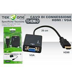 CAVO CONVERSIONE DA VGA A HDMI