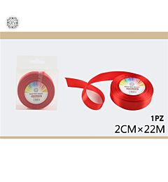 NASTRO RASO 22MT 2CM 026 ROSSO