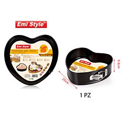 EMY STYLE STAMPO PER DOLCI DA FORNO A FORMA DI CUORE 25*6.8CM