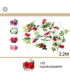 GHIRLANDA ROSE RAMPICANTI 220CMGev