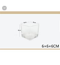 VASO CUBO IN VETRO 6X6CMGev