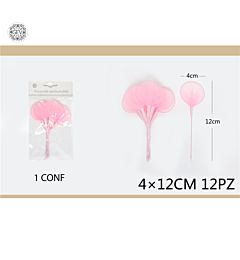 GEV RACCHETTE PORTA CONFETTI 12 PZ ROSAGev