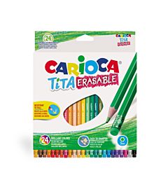 CARIOCA TITA ERASABLE SCAT.24PZ. MATITE COLORATECarioca