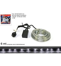 TUBO LED 6MT 3VIE BIANCO FREDDO6M  JH-3LED-W-