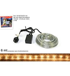 TUBO LED 6MT 3VIE BIANCO CALDOJH-3LED-WW-6M