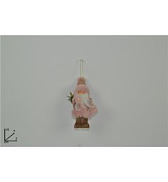 BABBO NATALE APPENDINO 18 CM ROSA LX2020-2948Due Esse