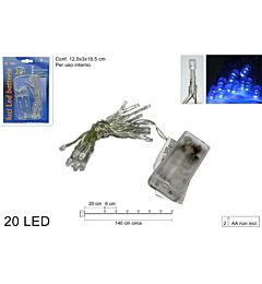 LUCI LED 20 BATTERIA BLU ART.YC20LB