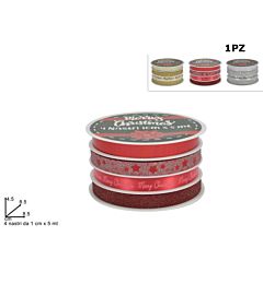 NASTRI 1CM X5MT 4PZ 3COL. IN DISPLAYRIBBON ITEM 2