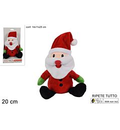 BABBO NATALE PELUCHE RIPETETUTTO