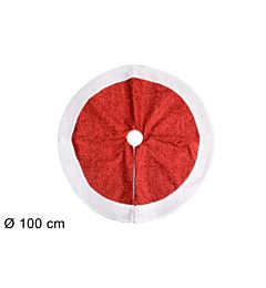 TAPPETO ALBERO 100CM EFFETTO GLITTER ROSSO C/PELLIDue Esse