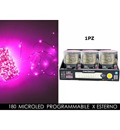 -CATENA ROSA  180M.LED X EST.PROG.