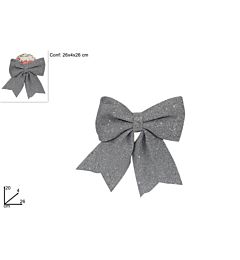 FIOCCO GLITTERATO SPUGNA CM 20X26 SILVER ART.86903Due Esse