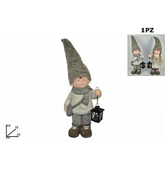 BIMBI C/CAPPELLO PELLICCIA C/LANTERNA 2ASS JY19235