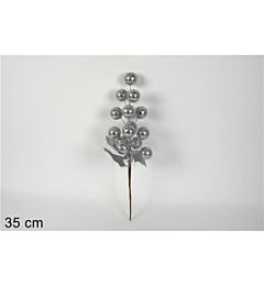 GRAPPOLO BACCHE GLITTERATE SILVER TYL19-881/SILVER