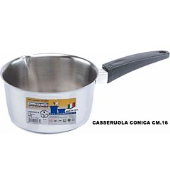 CASSERUOLA CONICA CM.16 INOXMOD.ECHO MANICO BAKALIGnali