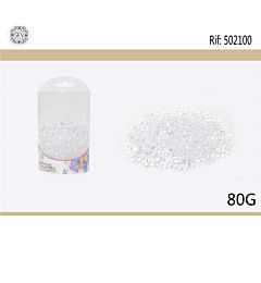 PERLINE IN PLASTICA PER VASO 80G 001 TRASPARENTE