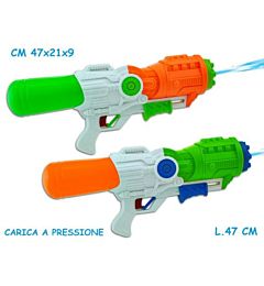 TEO S - PISTOLA AD ACQUA A PRESSIONE 2 COL. 47 CM