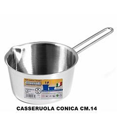 CASSERUOLA CONICA CM.14 INOXMOD.REALTERMGnali