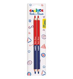 CARIOCA RED&BLUE MAXI PENCIL BLISTER 2PCSCarioca