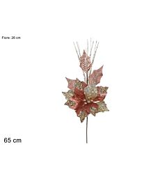 STELO FIORE VELLUTO E PAILLETTESROSA MQG21173-1FUS