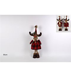 RENNA 55CM PELLICCIA ABITO LANA E SCOZZESE 2ASS. O
