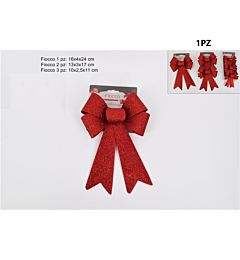 FIOCCHI 3ASS. GLITTERATI ROSSO IN DISPLAY ART.HJ20