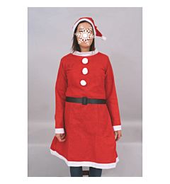 VESTITO MAMMA NATALE SET 4 PZ.IN BST