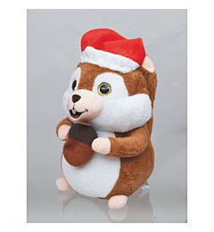 SCOIATTOLO PELUCHE CM.50 C/GHIANDA MARRONE