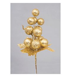 GRAPPOLO UVA PVC CM.23 ORO GLITTER