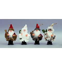 BABBO NATALE PVC CM.15H VESTITO LANA MODELLI E COL