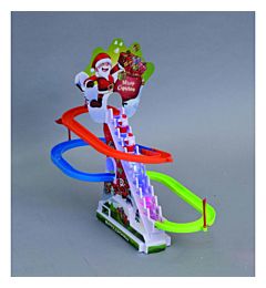 GIOCO BABBO SU PISTA (SET PZ.10)A BATT.C/LUCI+MUSI