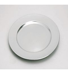 PIATTO PLASTICA ARG.CM.33 SATINATO LUCIDO