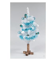 ALBERO PVC/FERRO CM.90 BIANCO IRIDE DEC.FILO/SFERE