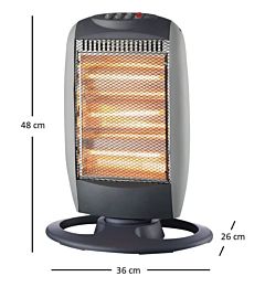 STUFA ALOGENA SOLE TECH 1200W OSCIL