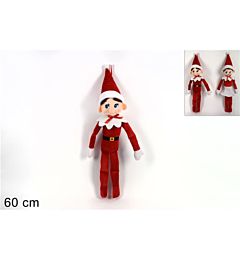 ELFO NATALIZIO PELUCHE 60 CM 2 ASS.SDY19-050AB