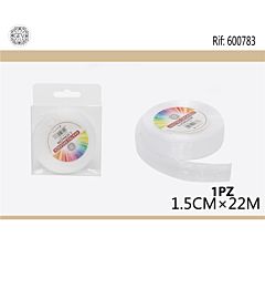 NASTRO ORGANZA BIANCO 1.5CM/22M