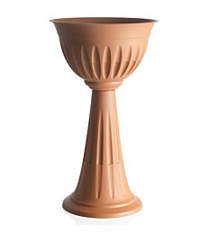 VASO A COLONNA ALBA  43  TERRACOTTA