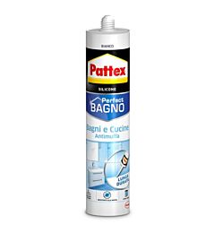 PATTEX SILICONE BIANCO ANTIMUFFA PER BAGNI E CUCIN