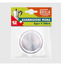 GUARNIZIONI 1TZ CON FILTRO MOKA 3PZ BLISTERBriantina