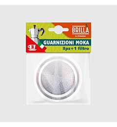 GUARNIZIONI 3TZ CON FILTRO MOKA 3PZ BLISTERBriantina