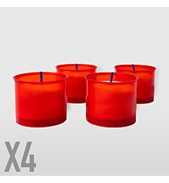 LUMINI IN CERA 7/B - ROSSO - 4PZLa Briantina