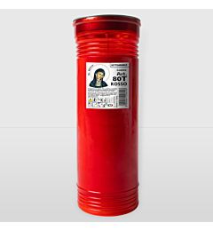 LUMINO CERA SETTIMANALE - ROSSO - T80La Briantina