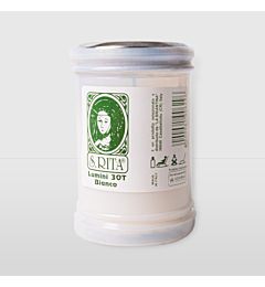 LUMINO CERA S,RITA - BIANCO - T30La Briantina