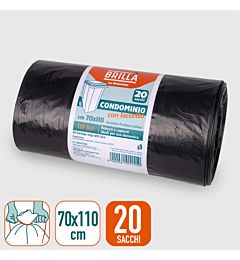 SACCHI EXTRA ROBUSTI - NERI 120L - 20PZBriantina