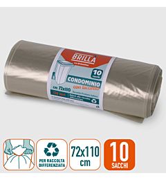 SACCHI DIFFERENZIATA TRASPARENTI 120L - 10PZBriantina