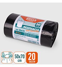 SACCHI SPAZZATURA - NERI 45L - 20PZ