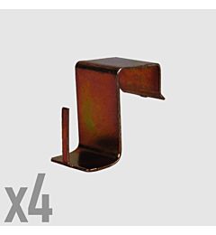 GANCI PER TENDINE VETRO 18MM  - 4PZBriantina