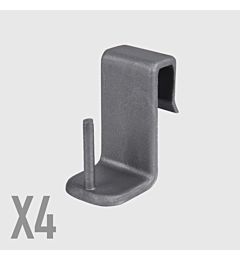 GANCI IN PP PER TANDINE VETRO 5MM - 4PZBriantina